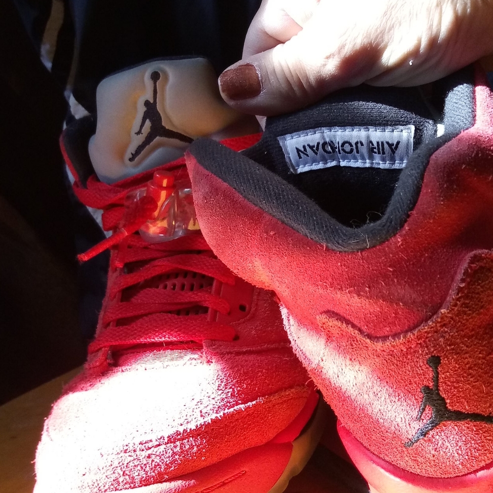 Red vintage air jordans